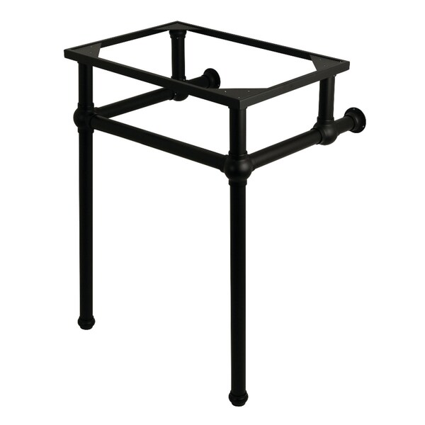 Templeton 24" x 20-3/8" x 33-3/16" Brass Console Sink Legs, Black